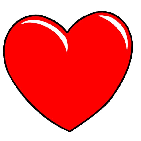 Hand drawn red love heart Thumbnail