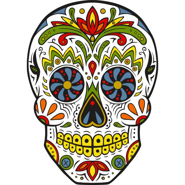 Colourful Skull Thumbnail