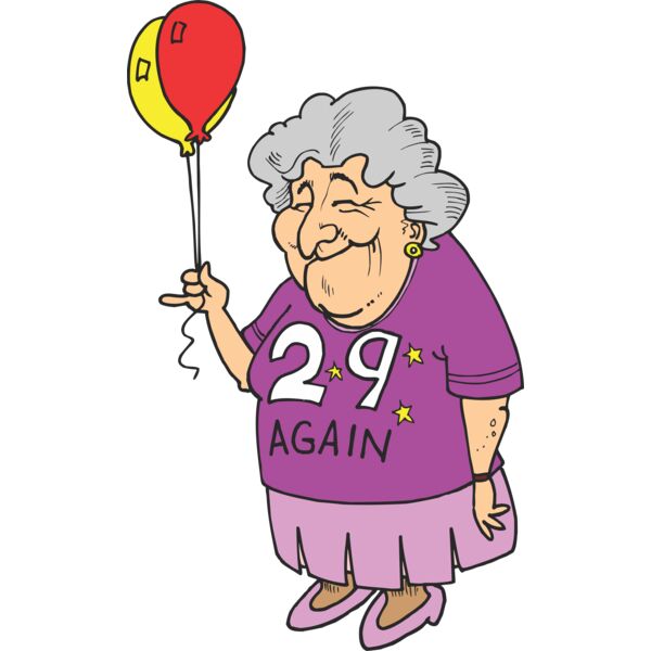 Old lady birthday Thumbnail