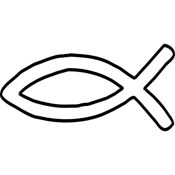 Hand drawn Jesus fish Thumbnail