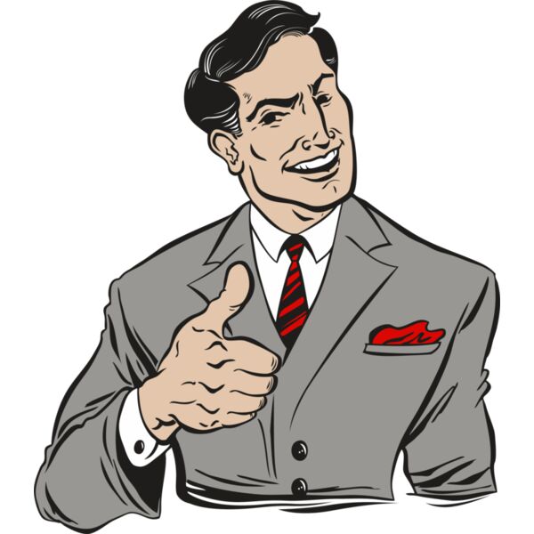 Retro man thumbs up Thumbnail