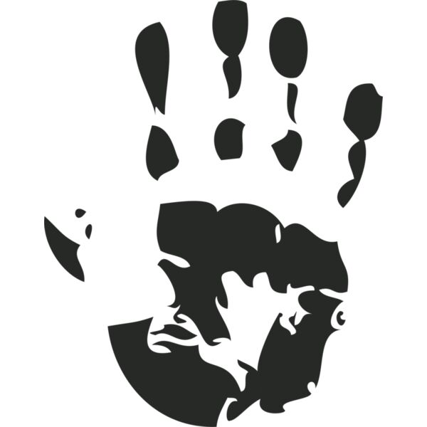 Black handprint Thumbnail