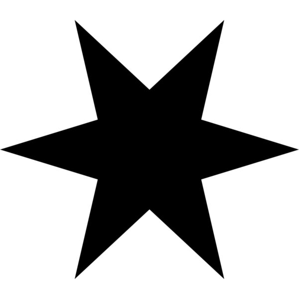 Black 6 point star Thumbnail