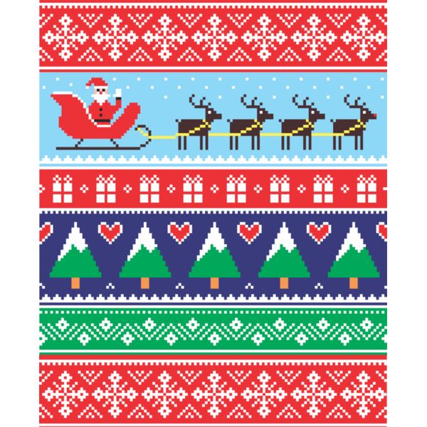 Santa Sleigh [print size 400 x 500] Thumbnail